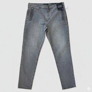 NWT Banana Republic 32 Modern Contemporary Moto Mid Rise Skinny Ankle Jeans